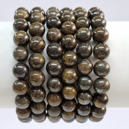 Bracelet en pierres naturelles , Bronzite.