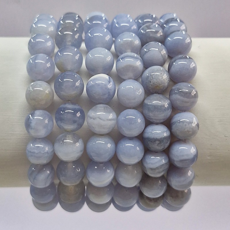 Bracelet Calcédoine bleue