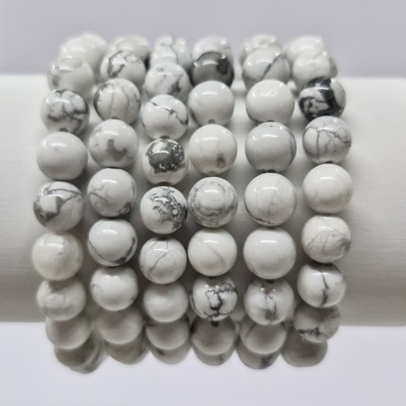 Bracelet en pierres naturelles Howlite