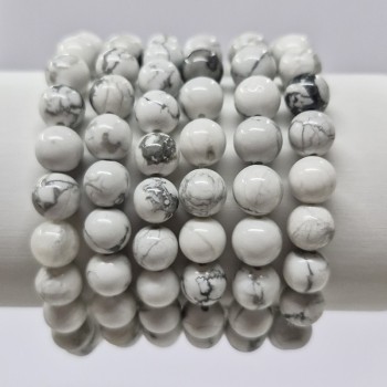 Bracelet en pierres naturelles Howlite
