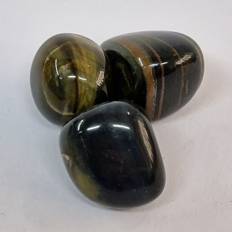 Œil de Faucon, pierre roulée.