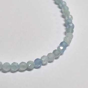 Bracelet pierres facettées, fermoir argent 925