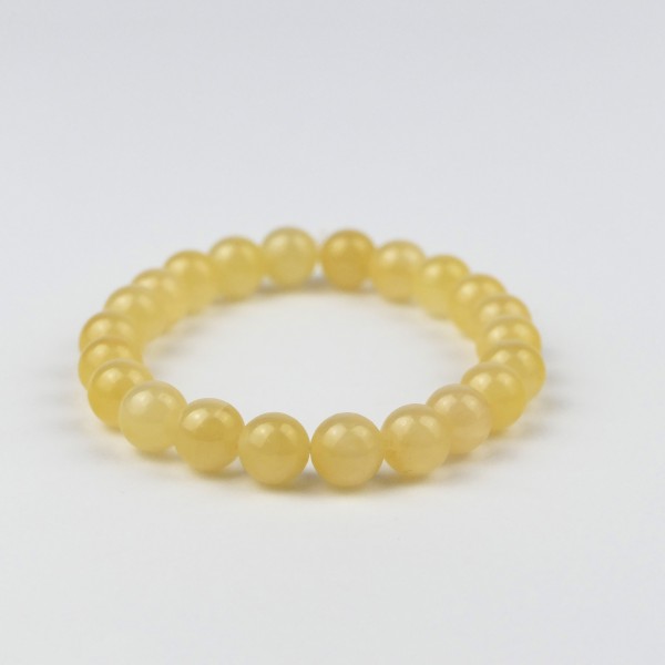 Bracelet en pierres naturelles Calcite jaune.