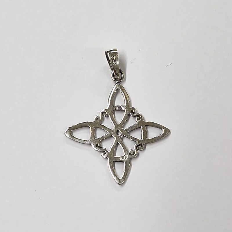 copy of copy of Pendentif Argent 925, Fleur de Vie et Turquoise