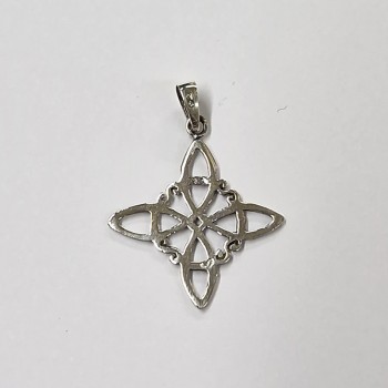 copy of copy of Pendentif Argent 925, Fleur de Vie et Turquoise