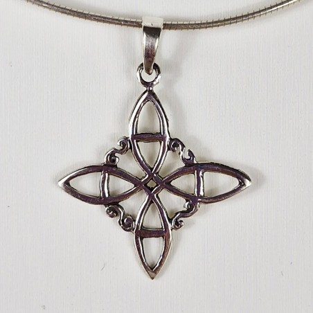 copy of copy of Pendentif Argent 925, Fleur de Vie et Turquoise