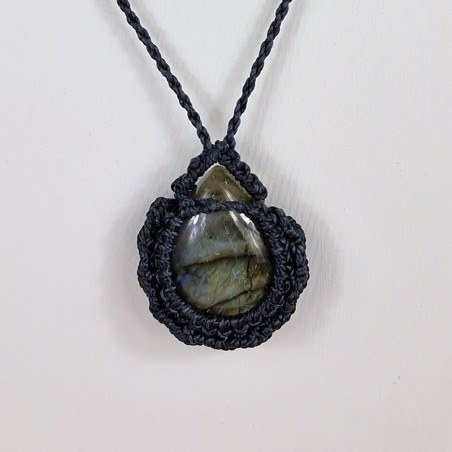 copy of Collier Aigue Marine en macramé