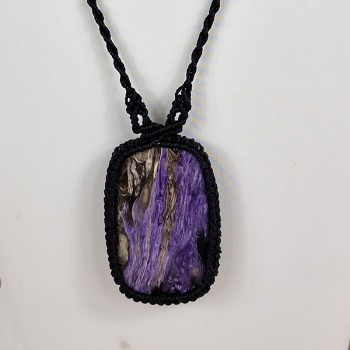 copy of copy of copy of copy of copy of Collier Aigue Marine en macramé