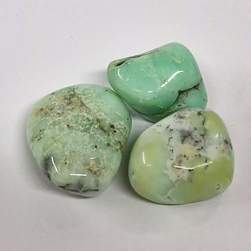 Chrysoprase, pierre roulée