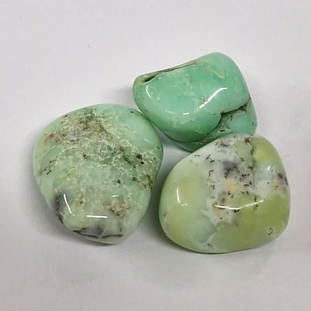 Chrysoprase, pierre roulée