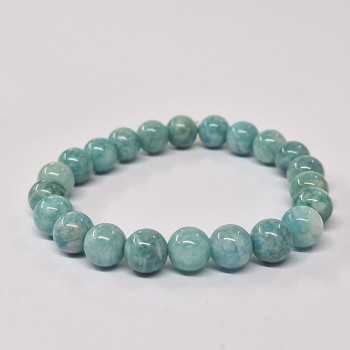 Bracelet en pierres naturelles Amazonite, qualitéAA.