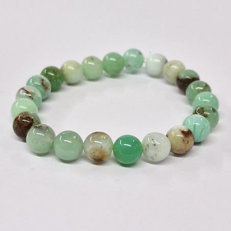 Bracelet en pierres naturelles Chrysoprase.