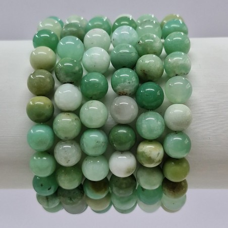 Bracelet en pierres naturelles Chrysoprase.