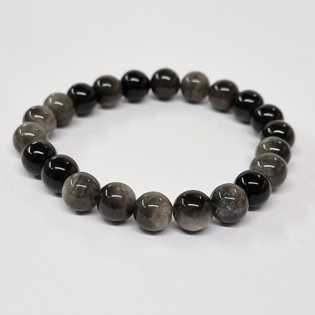 Bracelet en pierres naturelles obsidienne Mahogany.