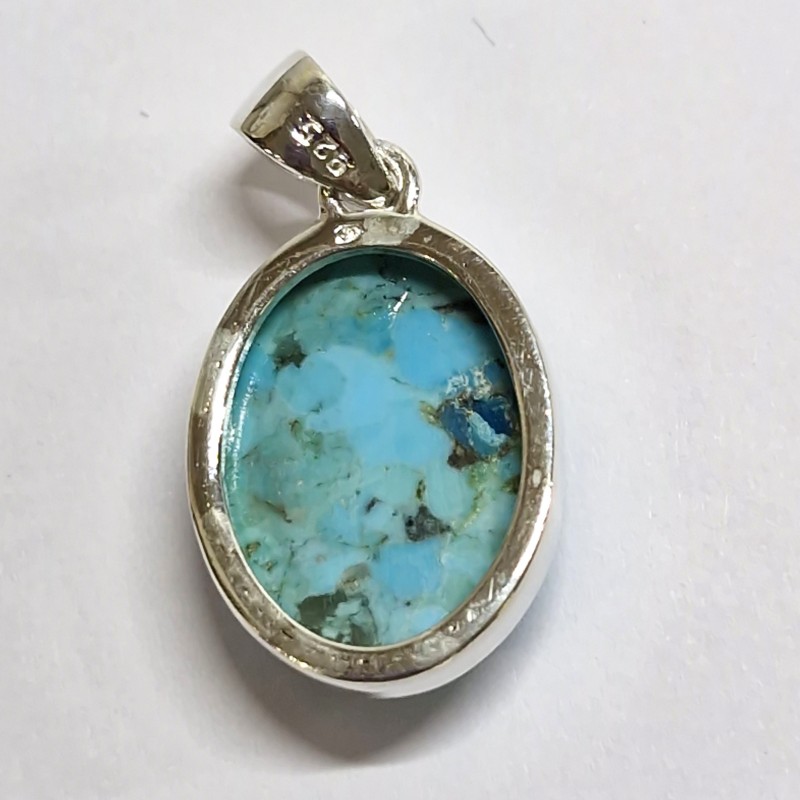 copy of Pendentif Argent 925, Fleur de Vie et Turquoise