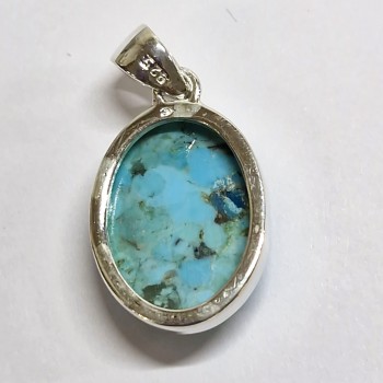 copy of Pendentif Argent 925, Fleur de Vie et Turquoise