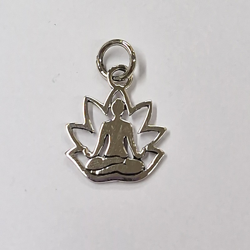 copy of copy of Pendentif Argent 925, Fleur de Vie et Turquoise