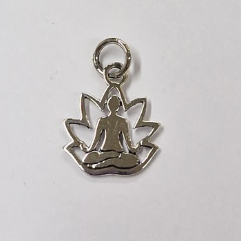 copy of copy of Pendentif Argent 925, Fleur de Vie et Turquoise