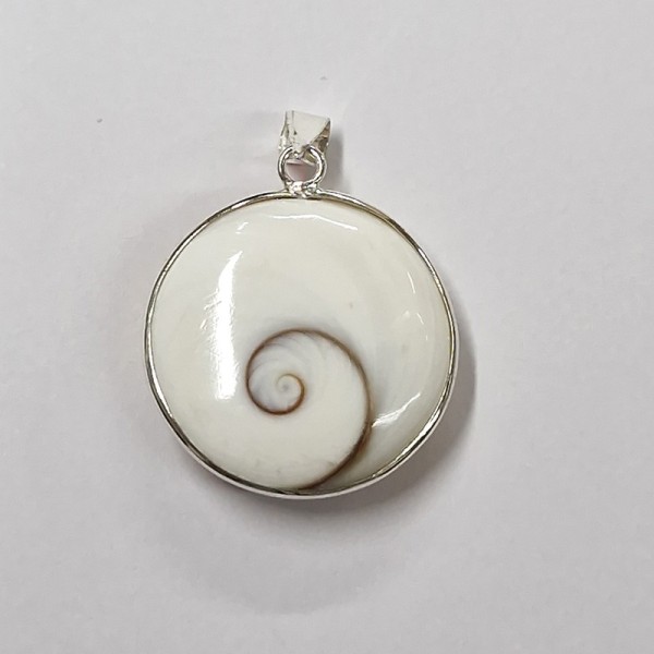 Pendentif Œil de Sainte Lucie, argent 925.