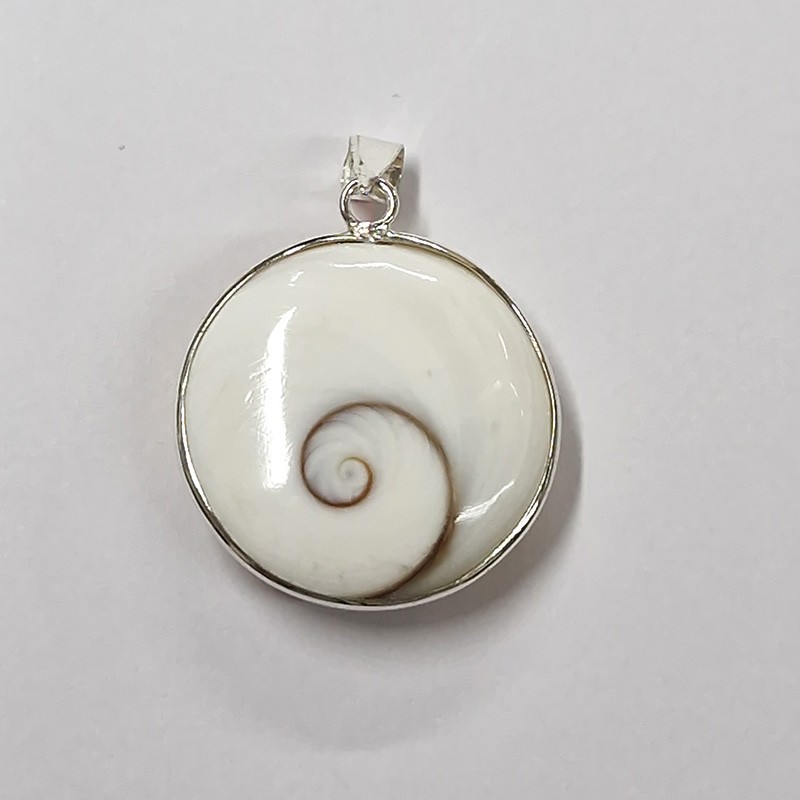 Pendentif Œil de Sainte Lucie, argent 925.