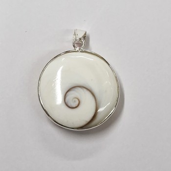 Pendentif Œil de Sainte Lucie, argent 925.