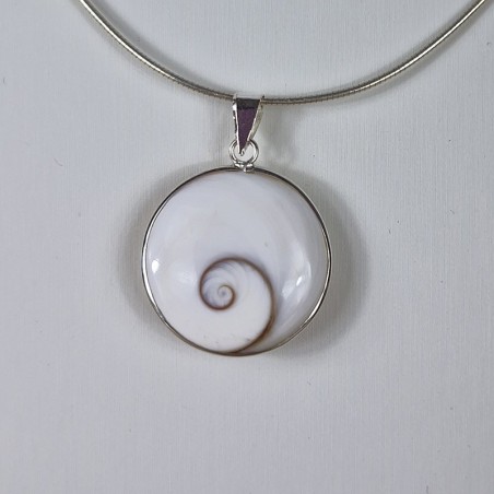 Pendentif Œil de Sainte Lucie, argent 925.