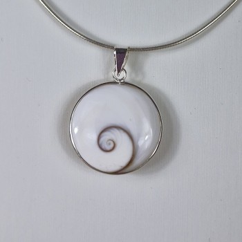 Pendentif Œil de Sainte Lucie, argent 925.