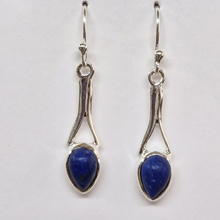 Boucles d'oreilles Lapis Lazuli, argent 925