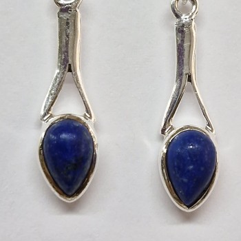Boucles d'oreilles Lapis Lazuli, argent 925