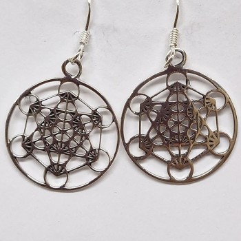 Boucles d'oreilles Œil de Tigre, argent 925