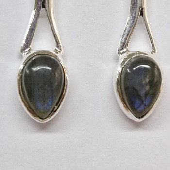Boucles d'oreilles Labradorite, argent 925