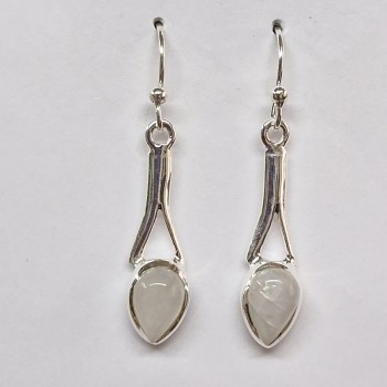 Boucles d'oreilles Pierre de Lune, argent 925