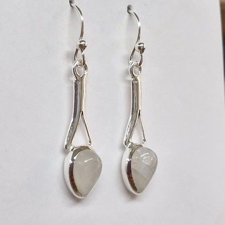 Boucles d'oreilles Pierre de Lune, argent 925
