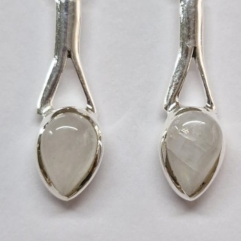 Boucles d'oreilles Pierre de Lune, argent 925