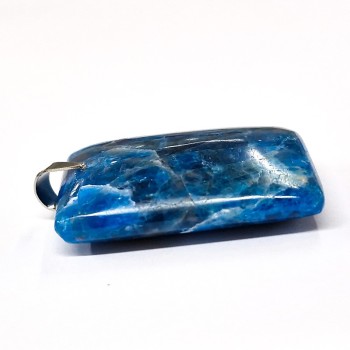 Pendentif pierre plate rectangulaire